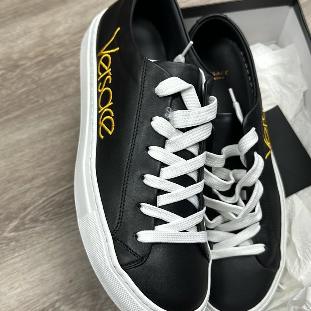 Black sneakers unisex Versace sneakers